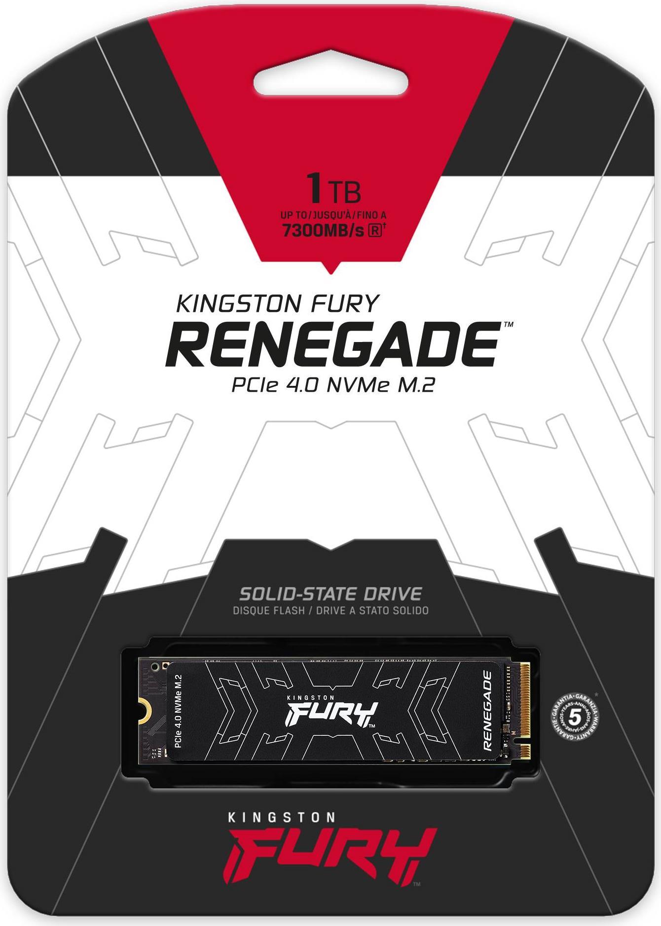 Kingston FURY Renegade - SSD - 1 TB - intern - M.2 2280 - PCI Express 4.0 (NVMe) von Kingston