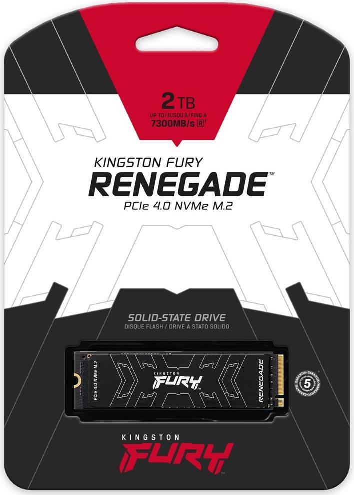 Kingston FURY Renegade - SSD - 2 TB - intern - M.2 2280 - PCI Express 4.0 (NVMe) von Kingston
