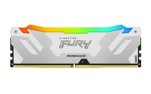 Kingston FURY Renegade Weiß RGB XMP 32GB 6000MT/s DDR5 CL32 DIMM Desktop Gaming Speicher - KF560C32RWA-32 von Kingston