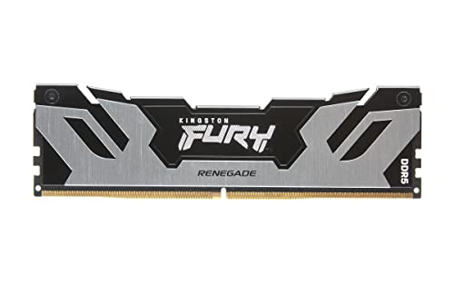 Kingston Fury Renegade DDR5 Silber/Schwarz XMP 24GB 6400MT/s CL32 DIMM Desktop Gaming Speicher - KF564C32RS-24 Kingston Fury Renegade DDR5 Silber/Schwarz XMP 24GB 6400MT/s CL32 DIMM Desktop Gaming Speicher - KF564C32RS-24 von Kingston