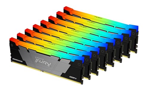 Kingston FURY Renegade RGB 256GB 3200MT/s DDR4 CL16 DIMM (Kit of 8) Desktop Gaming Memory - KF432C16RB2AK8/256 von Kingston