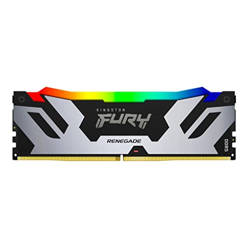 Kingston Fury Renegade Schwarz RGB XMP 16GB 7200MT/s DDR5 CL38 DIMM Desktop Gaming Speicher - KF572C38RSA-16 von Kingston