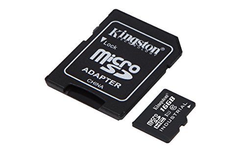 Kingston Industrial Temperature Micro SDHC UHS-I 16GB Class 10 Speicherkarte + SD-adapter von Kingston