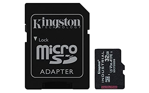 Kingston Industrial microSD - 32GB microSDHC Industrial C10 A1 pSLC Karte + SD-Adapter - SDCIT2/32GB von Kingston