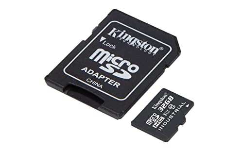 Kingston Industrial microSD - 32GB microSDHC Industrial C10 A1 pSLC Karte Einzelpackung ohne Adapter- SDCIT2/32GBSP von Kingston