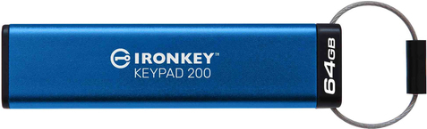 Kingston IronKey Keypad 200 - 64 GB (Hardware-verschlüsselter USB-Stick) (IKKP200/64GB) von Kingston