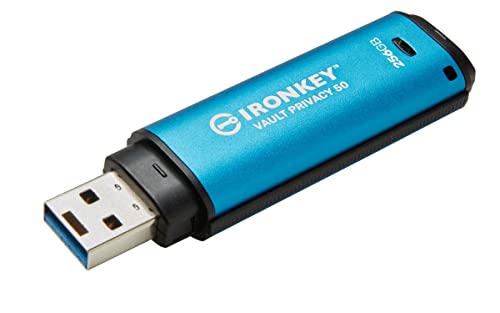 Kingston IronKey Vault Privacy 50 FIPS 197-zertifizierter und mit XTS-AES 256-Bit verschlüsselter USB-Stick für mehr Datenschutz - IKVP50/256GB Kingston IronKey Vault Privacy 50 FIPS 197-zertifizierter und mit XTS-AES 256-Bit verschlüsselter USB-Stick für mehr Datenschutz - IKVP50/256GB von Kingston