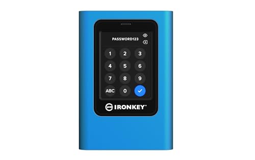 Kingston IronKey Vault Privacy 80 - Externe SSD - FIPS 197-zertifiziert mit XTS-AES-256-Bit-Verschlüsselung - Up to 230MB/s beim Lesen, 250MB/s beim Schreiben - IKVP80ES/3840G von Kingston