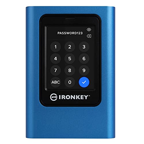 Kingston IronKey Vault Privacy 80 - Externe SSD - FIPS 197-zertifiziert mit XTS-AES-256-Bit-Verschlüsselung- Up to 250MB/s beim Lesen, 250MB/s beim Schreiben - IKVP80ES/960G von Kingston