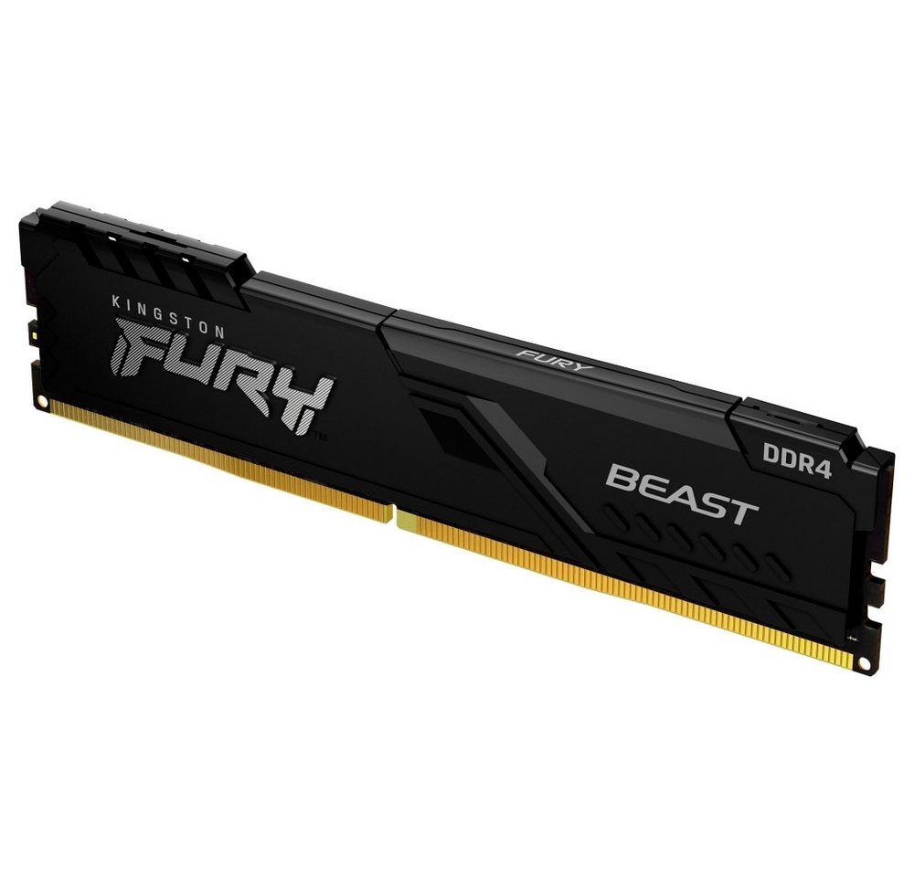 Kingston KINGSTON FURY Beast 16GB DDR4-3200 RAM Gaming Speicher Arbeitsspeicher Kingston KINGSTON FURY Beast 16GB DDR4-3200 RAM Gaming Speicher Arbeitsspeicher von Kingston