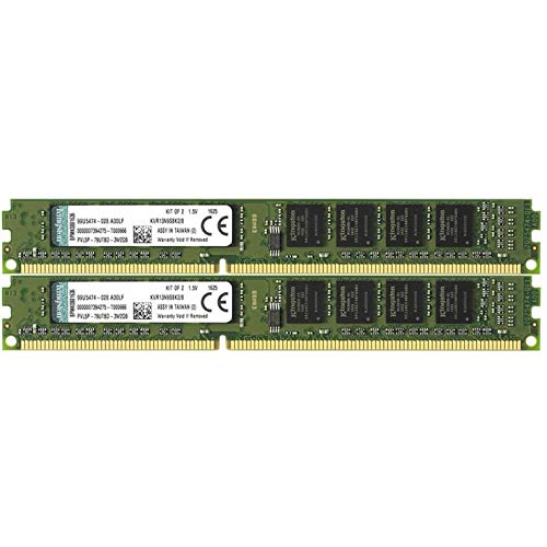Kingston KVR13N9S8K2/8 Arbeitsspeicher 8GB (DDR3 Non-ECC CL9 DIMM Kit, 240-pin, 1,5V) von Kingston