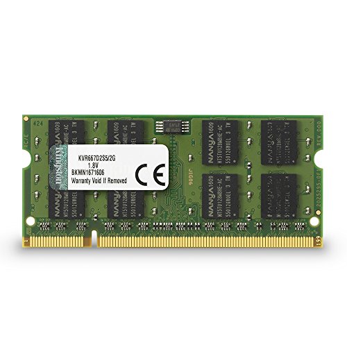 Kingston KVR667D2S5/2G Arbeitsspeicher 2GB (DDR2 Non-ECC CL5 SODIMM, 200-pin, 1.8V) von Kingston