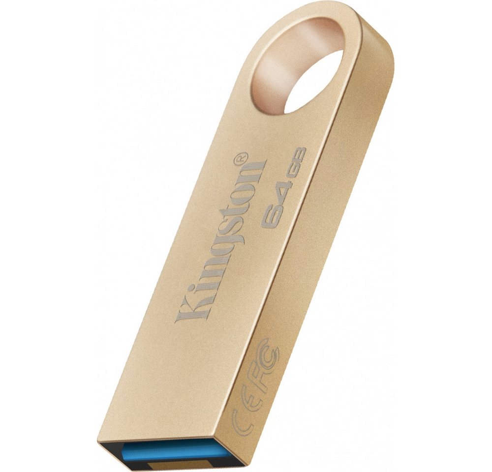 Kingston Kingston DataTraveler SE9 G3 64 GB USB-Stick, Gold. USB-Stick (Elegantes Design in Gold) von Kingston