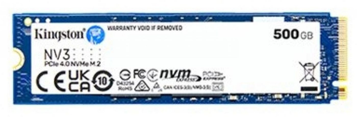 Kingston Kingston NV3, M.2 NVMe SSD, PCIe 4.0 x4, 5.000 MB/s Lesen, 3.000 MB/s SSD-Festplatte Kingston Kingston NV3, M.2 NVMe SSD, PCIe 4.0 x4, 5.000 MB/s Lesen, 3.000 MB/s SSD-Festplatte von Kingston
