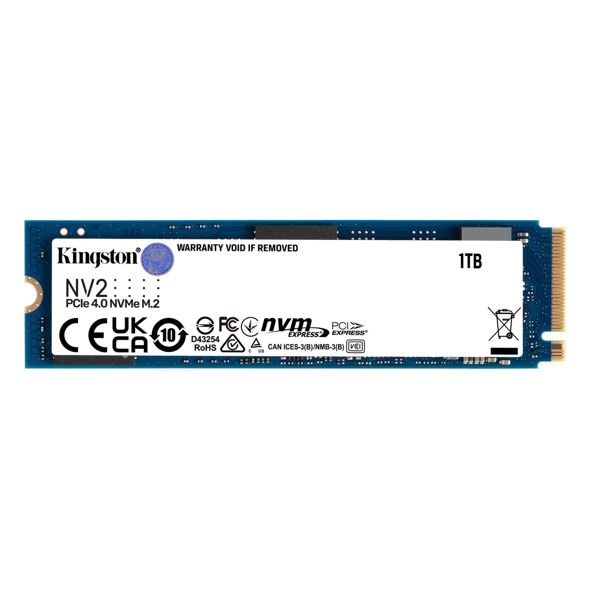 Kingston NV2 SSD 1TB M.2 2280 PCIe 4.0 x4 NVMe - internes Solid-State-Module von Kingston