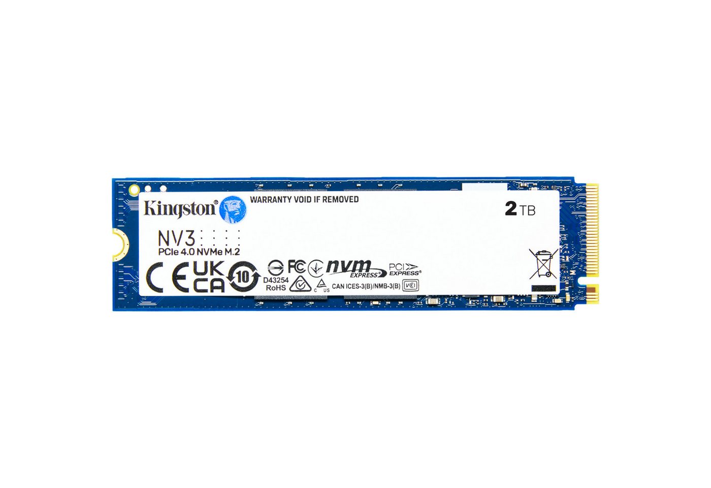 Kingston Kingston NV3 2 TB, SSD, (PCIe 4.0 x4, NVMe, M.2 interne SSD (2.000 GB) von Kingston