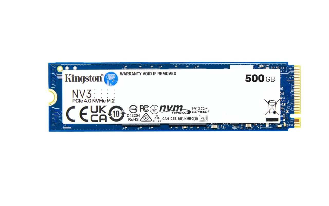 Kingston NV3 - M.2 2280 NVMe SSD - 500GB Kingston NV3 - M.2 2280 NVMe SSD - 500GB von Kingston