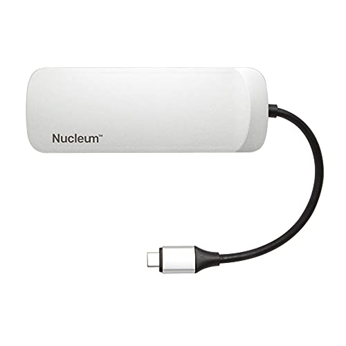 Kingston Nucleum C-HUBC1-SR-EN USB C Hub Type-C Adapter (mit USB 3.0 Schnittstellen, Type-C (Power delivery) zum Laden von anderen Type-C Geräten, USB zur Datenübertragung), Única von Kingston