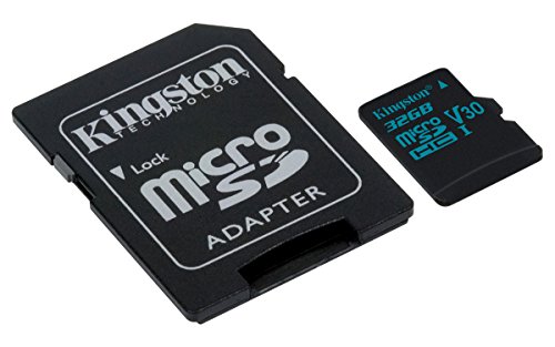 Kingston SDCG2/32GB Canvas Go microSD Karte (mit Adapter, Einfangen eines Lebens in Bewegung) von Kingston