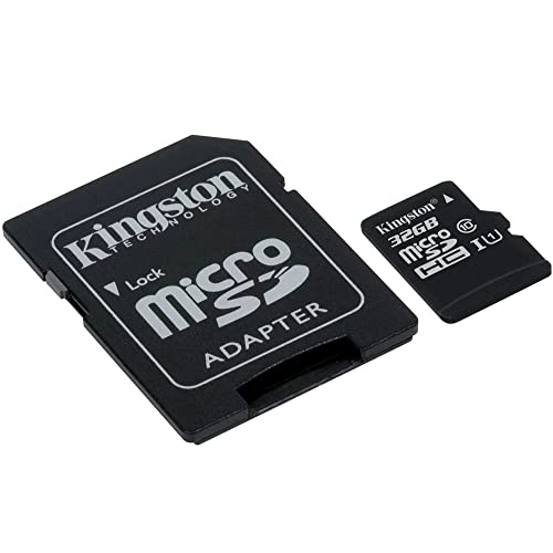 Kingston SDCS/32GB MicroSD Canvas Select Geschwindigkeiten der Klasse 10 UHS-I – bis zu 80 MB/s Lesezugriff (mit SD-Adapter)- Erwecken Sie HD-Videos zum Leben von Kingston