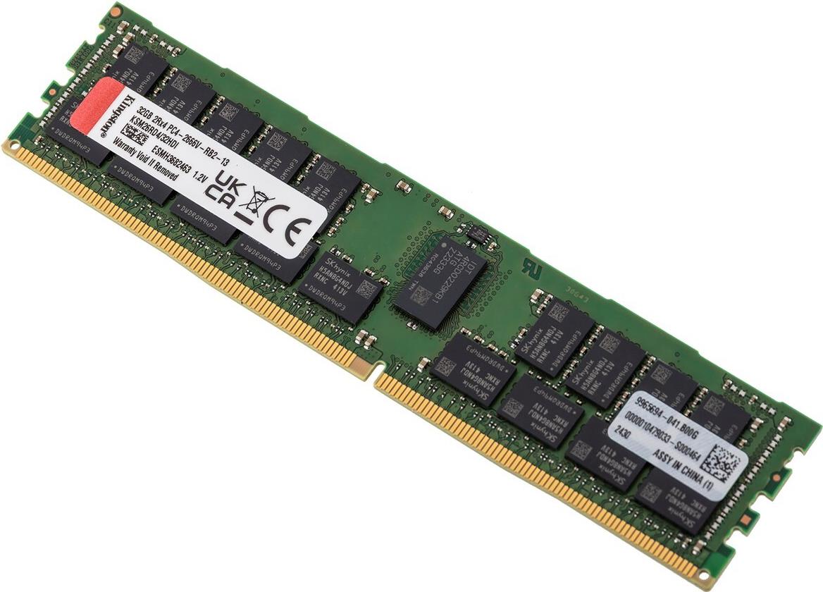 Kingston Server Premier - DDR4 - 32 GB - DIMM 288-PIN - 2666 MHz / PC4-21300 - CL19 - 1.2 V - registriert - Parität - ECC Kingston Server Premier - DDR4 - 32 GB - DIMM 288-PIN - 2666 MHz / PC4-21300 - CL19 - 1.2 V - registriert - Parität - ECC von Kingston