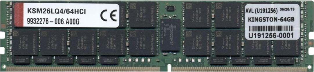 Kingston Server Premier - DDR4 - Modul - 64 GB - LRDIMM 288-polig - 2666 MHz / PC4-21300 - CL19 - 1.2 V - Lastreduziert mit Parität - ECC - Sonderposten Kingston Server Premier - DDR4 - Modul - 64 GB - LRDIMM 288-polig - 2666 MHz / PC4-21300 - CL19 - 1.2 V - Lastreduziert mit Parität - ECC - Sonderposten von Kingston