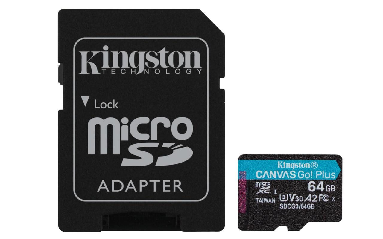 Kingston Technology 64GB microSDXC Canvas Go Plus 170R A2 U3 V30 Speicherkart... Kingston Technology 64GB microSDXC Canvas Go Plus 170R A2 U3 V30 Speicherkart... von Kingston