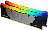 Kingston Technology FURY Renegade RGB. Komponente für: PC / Server, Speicherkapazität: 32 GB, Speicherlayout (Module x Größe): 2 x 16 GB, Interner Speichertyp: DDR4, Speichertaktfrequenz: 3600 MHz, Memory Formfaktor: 288-pin DIMM, CAS Latenz: 16 (KF436C16RB12AK2/32) von Kingston