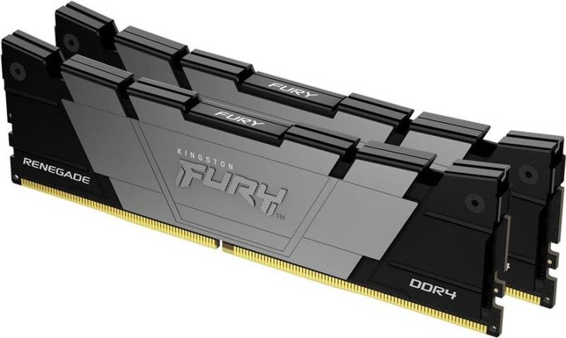 Kingston Technology FURY Renegade. Komponente für: PC, Speicherkapazität: 32 GB, Speicherlayout (Module x Größe): 2 x 16 GB, Interner Speichertyp: DDR4, Speichertaktfrequenz: 3200 MHz, Memory Formfaktor: 288-pin DIMM, CAS Latenz: 16 (KF432C16RB12K2/32) von Kingston