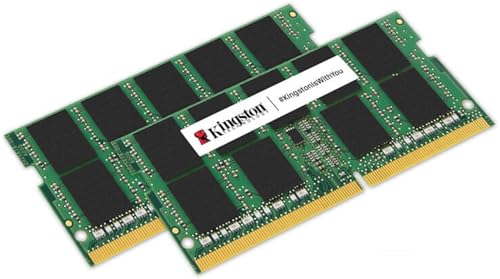 Kingston ValueRAM 64GB 5600MT/s DDR5 Non-ECC CL46 SODIMM (Kit mit 2) 2Rx8 KVR56S46BD8K2-64 Laptop-Speicher von Kingston