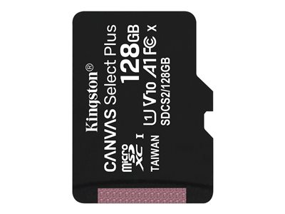 SD MicroSD Card 128GB Kingston SDXC Canvas+ (Class10) o.Ad retail von Kingston