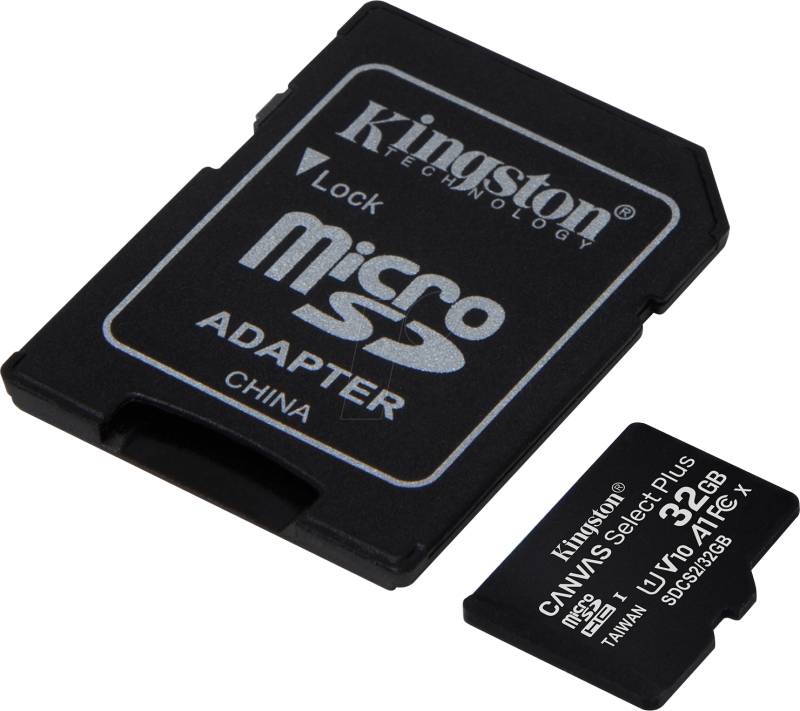 SDCS2/32GB - MicroSDHC-Speicherkarte 32GB, Canvas Select Plus von Kingston