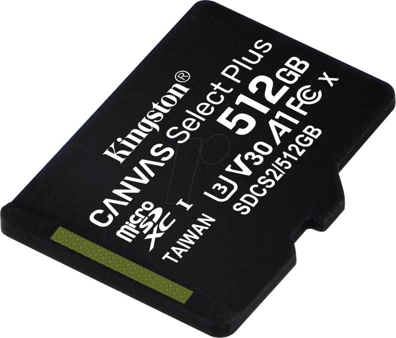 SDCS2/512GBSP - MicroSDXC-Speicherkarte 512GB, Canvas Select Plus von Kingston