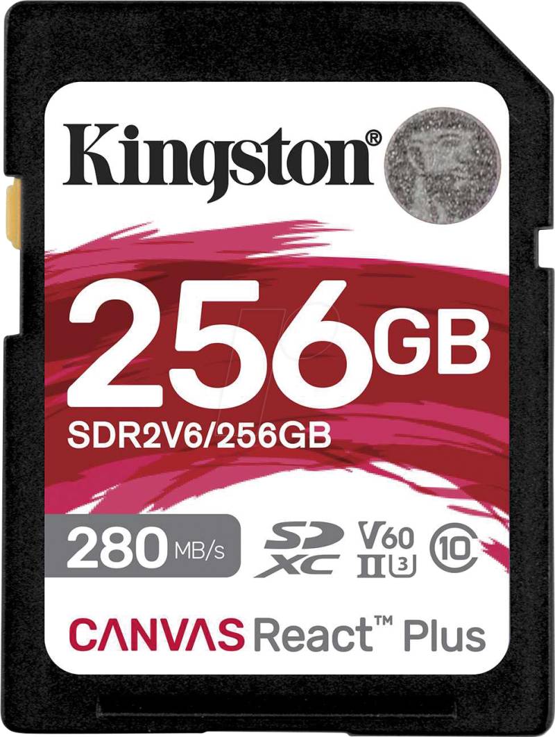 SDR2V6/256GB - SDXC-Speicherkarte, 256 GB SDXC Canvas React Plus von Kingston