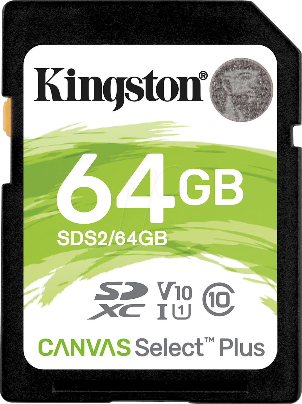 SDS2/64GB - SDXC-Speicherkarte, 64 GB, Canvas Select Plus von Kingston