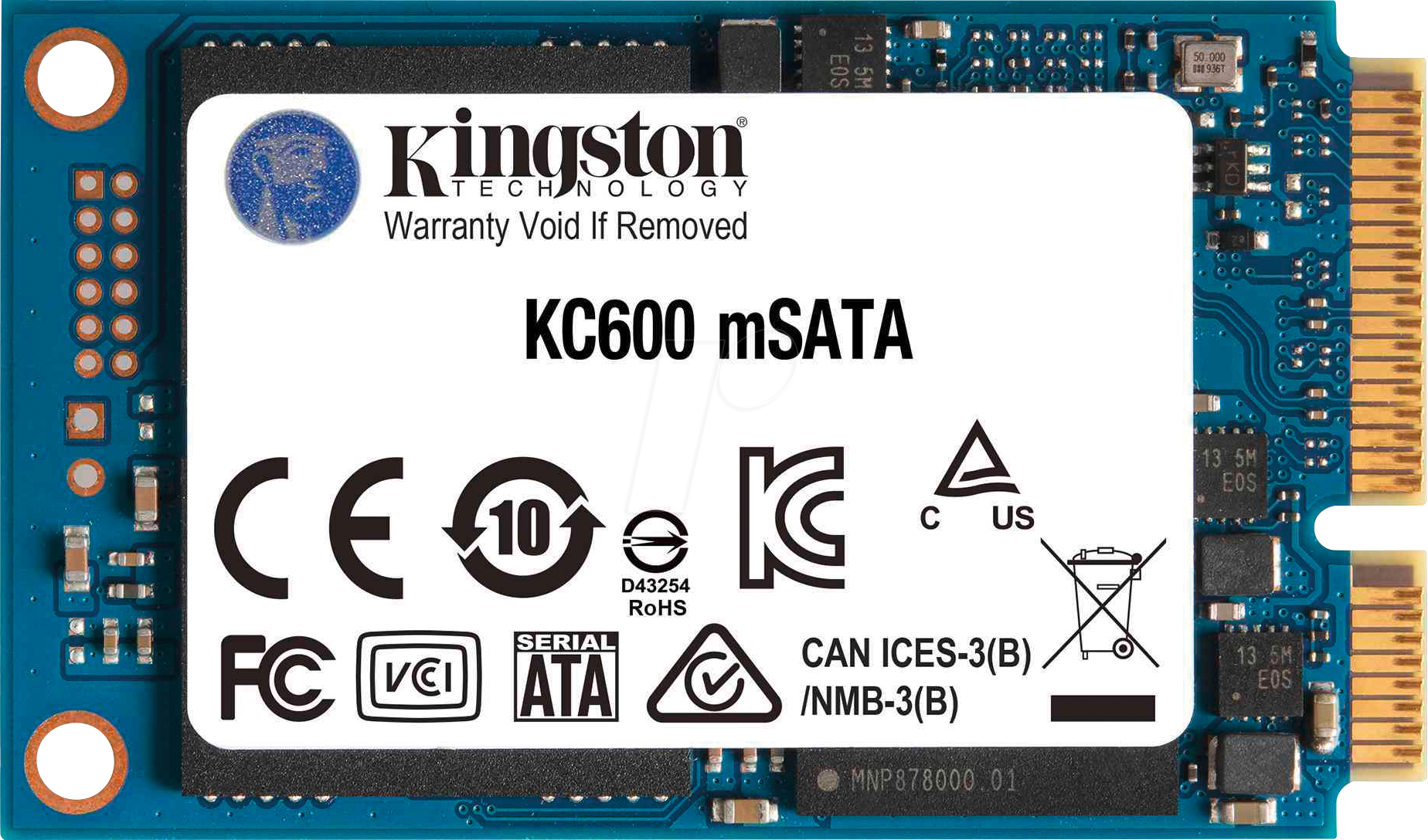 SKC600MS/1024G - Kingston SSD KC600 1TB, mSATA von Kingston