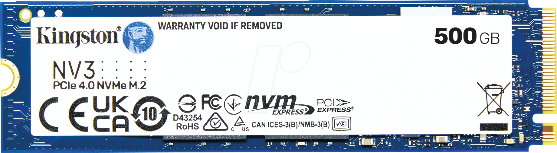 SNV3S/500G - Kingston NV3 NVMe™ SSD, 500 GB, M.2 PCIe von Kingston