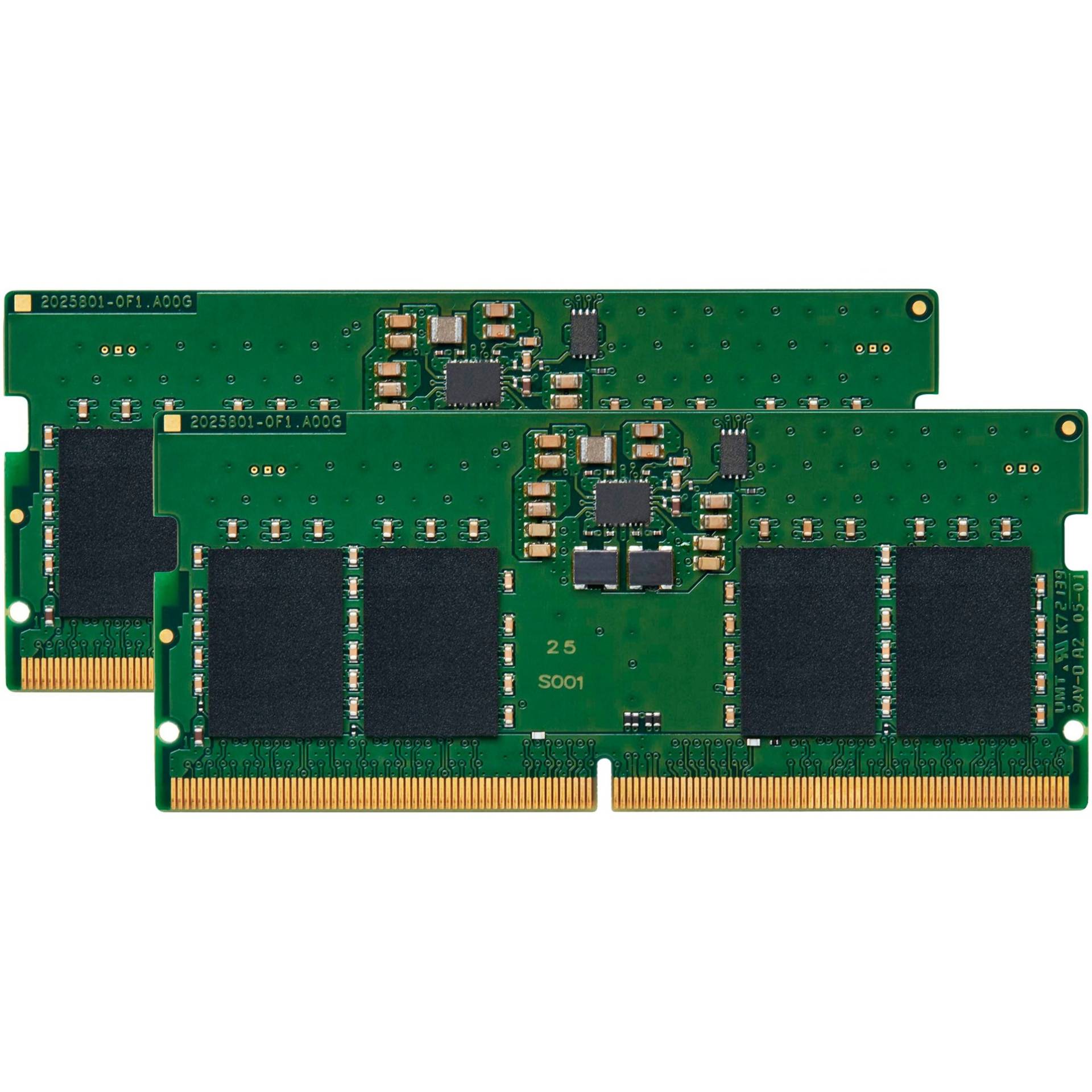 SO-DIMM 64 GB DDR5-4800 (2x 32 GB) Dual-Kit, Arbeitsspeicher von Kingston