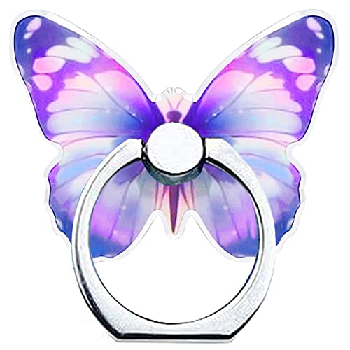 Kinizuxi Handy Ring Smartphone Fingerhalterung,Netter Schmetterling 360 Grad Drehung Ring Halter Ringhalter Fingerhalter Handyhalterung für iPhone iPad Samsung Huawei und mehr (1 Packung) von Kinizuxi
