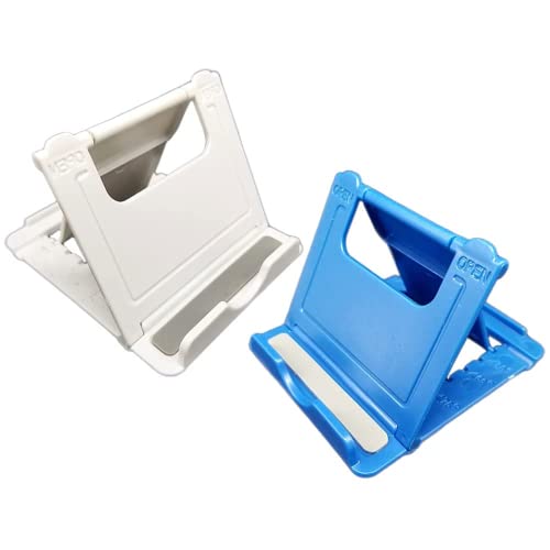 Kinizuxi Handy Ständer Tisch Handyhalter Schreibtisch Handyhalterung klappbar Handyständer für Tisch kompatibel mit iPhone14 13 12 Pro Max,Galaxy,Huawei,Xiaomi,Alle Android-Smartphones(2 Packs) von Kinizuxi