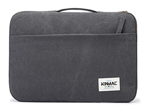 Kinmac 360° Schutzhülle Wasserdicht Laptop Tasche Hülle mit Griff Kompatibel mit MacBook Pro 16, 2021 Dell Inspiron 15 5515/5510 und 14 Zoll-15 Laptop (Grau) von Kinmac