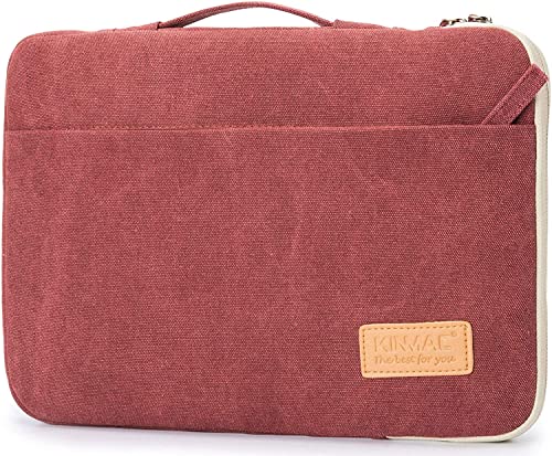 Kinmac 360° robuste Laptop-Schutzhülle mit Griff für MacBook Air 13 Zoll, iPad Pro 13 Zoll und 13,3 Zoll HP, Dell, Lenovo, Asus, Acer Laptop, Weinrote Leinwand Kinmac 360° robuste Laptop-Schutzhülle mit Griff für MacBook Air 13 Zoll, iPad Pro 13 Zoll und 13,3 Zoll HP, Dell, Lenovo, Asus, Acer Laptop, Weinrote Leinwand von Kinmac