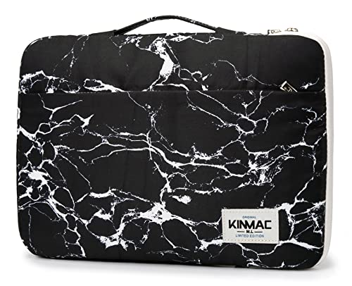 Kinmac Schwarzer Marmor-Schutz, 360 ° wasserdicht, 30.5 cm,33.8 cm (12 Zoll) Laptop-Tasche mit Griff für Surface Pro, MacBook 12 Zoll, neues MacBook Air 13 Zoll Retina und i. pad pro 12 .9 von Kinmac