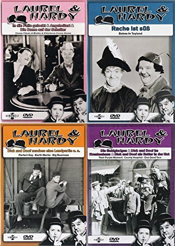 Laurel & Hardy - Collection 7 | Rache ist süß | .. machen eine Landpartie | In die Falle gelockt | Die Geldgierigen [4er DVD-Set] von Kinowelt Home Entertainment