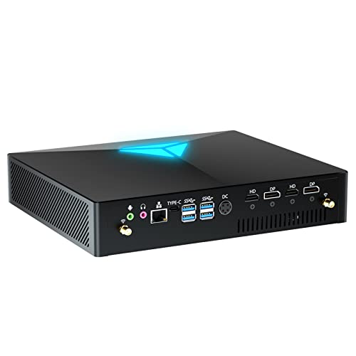 Kinupute Mini PC, Desktop Computer Core i9-9900KF 3.6-5.0GHz, Windows 11 Pro, 32G DDR4| 2T NVME M.2 SSD, GeForce RTX3050 8G, 2X HDMI2.1 & 2X DP 8K Ausgänge, BT5.1/WiFi6 für Gaming/Büro/HTPC/Design von Kinupute