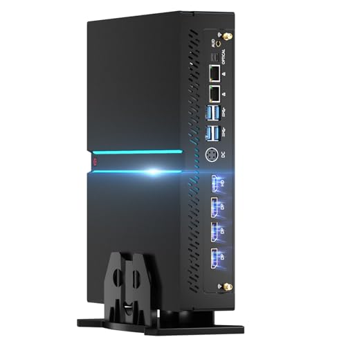 Kinupute Mini PC Gaming, Desktop Computer i7-13700F 16 Kerne bis zu 5.2GHz, 32G DDR5, 1T M.2 PCIE4.0 SSD, Windows 11 Pro, GeForce RTX4070 12G, Vier Displays, 8K@60Hz Ausgänge, Dual LAN, WiFi6E/BT5.3 von Kinupute