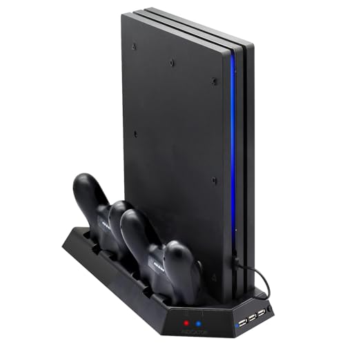 Kinwin vertikaler Stood kompatibel mit PS4 Pro mit Cooling -Lüfter, Controller -Ladestation, kompatibel mit Playstation 4 Pro, Ladegerät für DualShock 4 -Controller mit LED -Ladeindikator Kinwin vertikaler Stood kompatibel mit PS4 Pro mit Cooling -Lüfter, Controller -Ladestation, kompatibel mit Playstation 4 Pro, Ladegerät für DualShock 4 -Controller mit LED -Ladeindikator von Kinwin