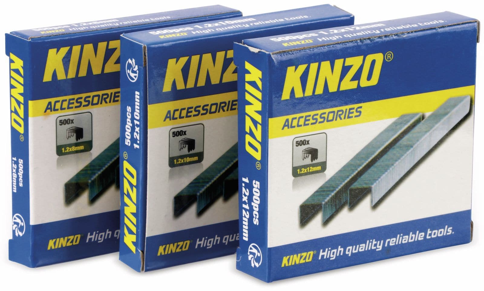 KINZO Heftklammern-Set, 3x500St. von Kinzo