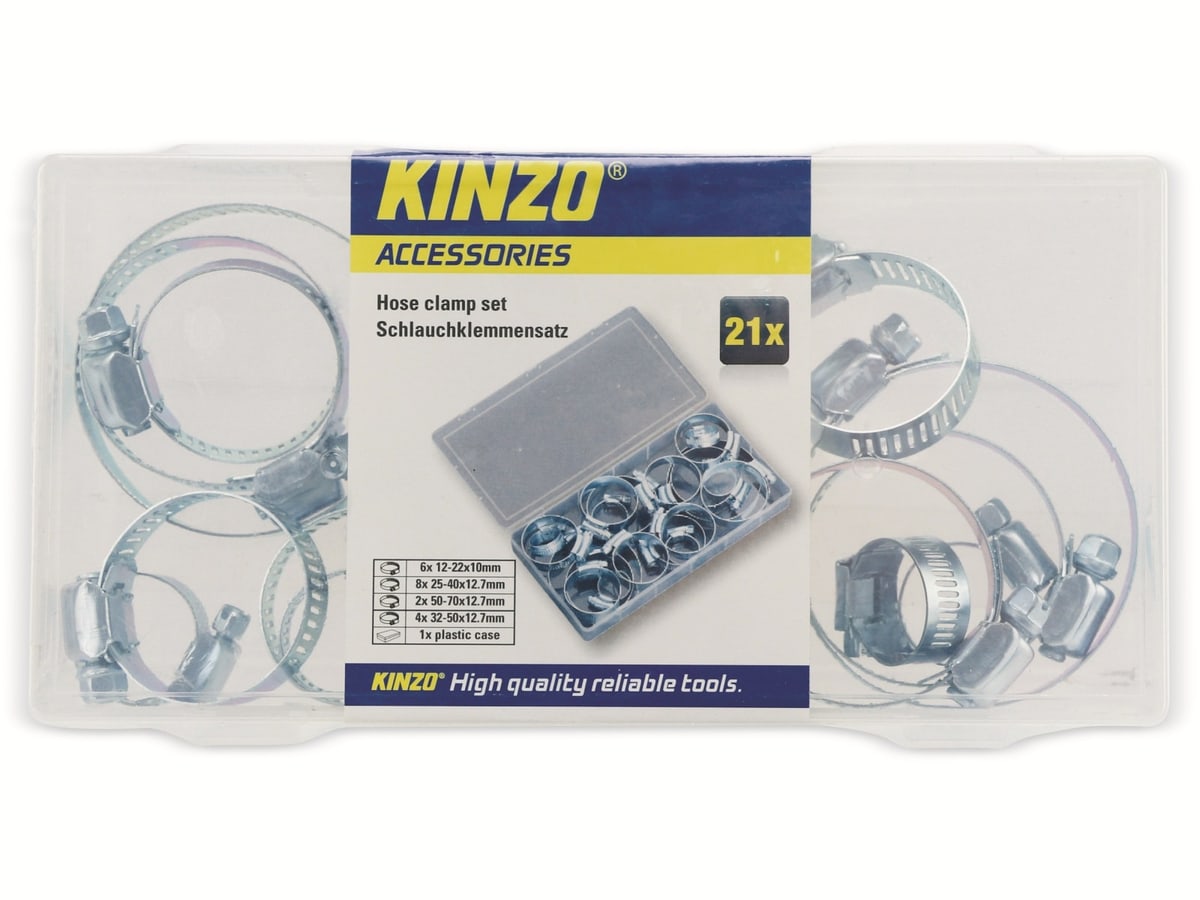 KINZO Schlauchklemmen-Set, 21-teilig von Kinzo