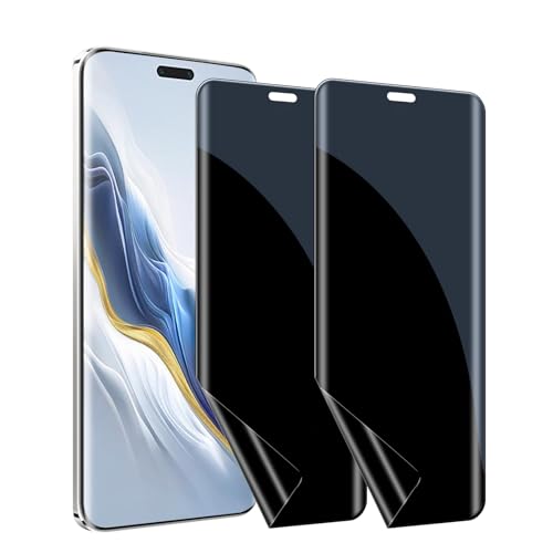Kiokyrgm Hydrogel Folie Sichtschutz für Honor Magic 6 pro/6 ultimate, Displayschutzfolie 2 Stück,Anti-Spähen Folie, Anti-Kratzer,Vollabdeckung schutzfolie anti spy von Kiokyrgm